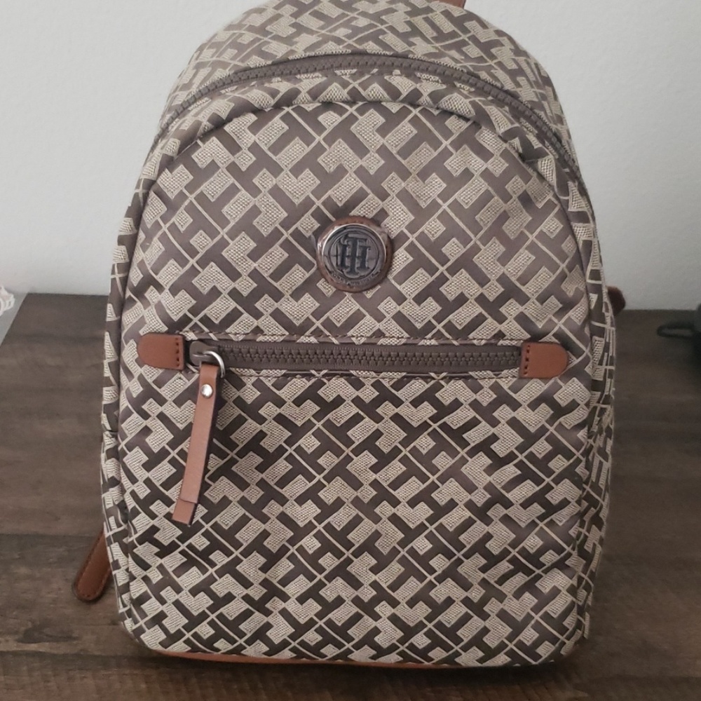 TOMMY Hilfiger monogrammed bagpack new with tags.